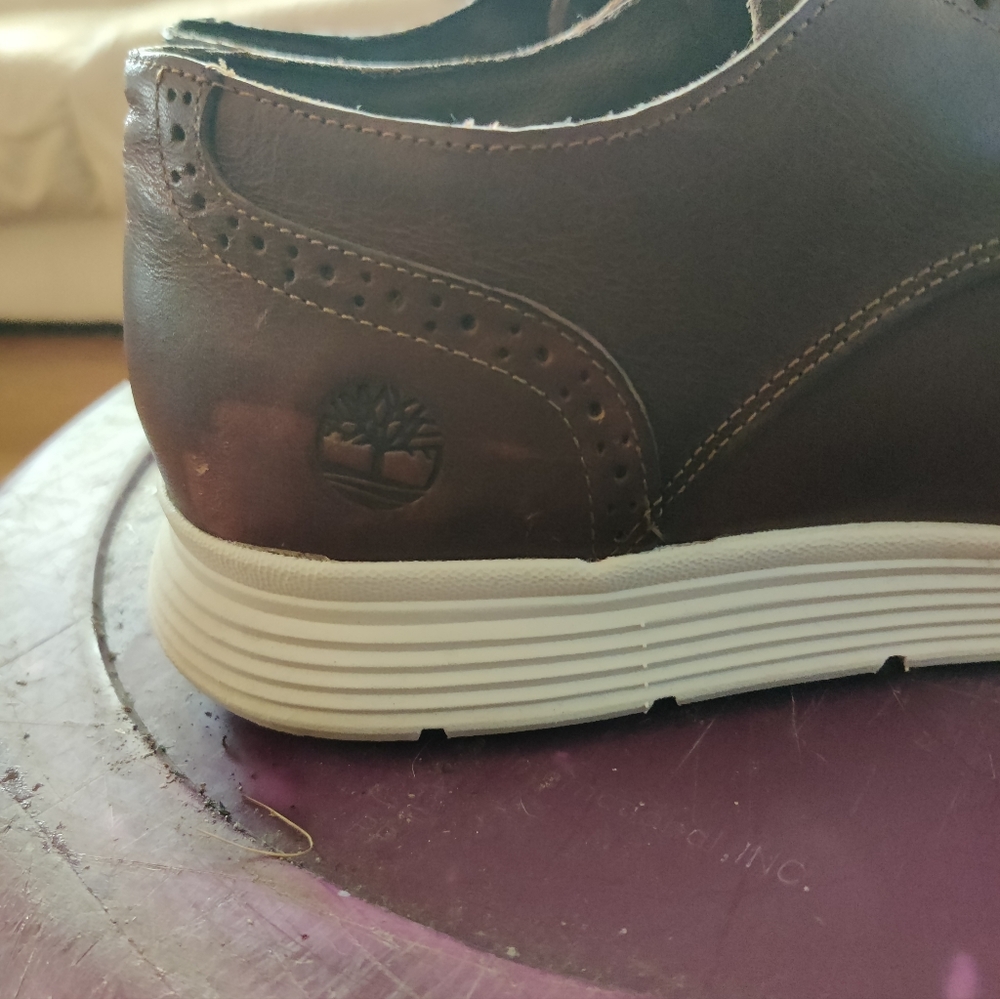 Timberland A22PC Mens Franklin Oxfords Shoes Brown Leather Lace Up Size 13